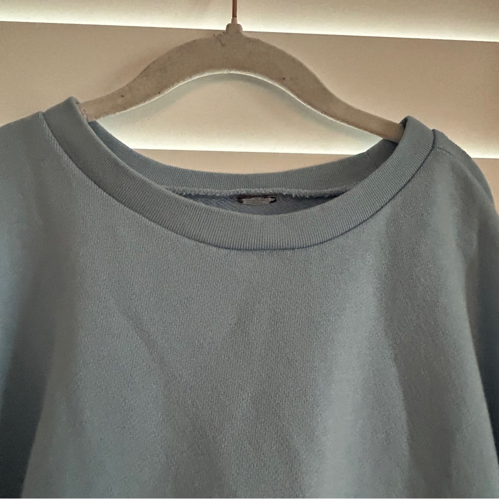 Tea Collection Blue Floral Kids Sweatshirt Size 8 Oversized - Picture 5 of 7